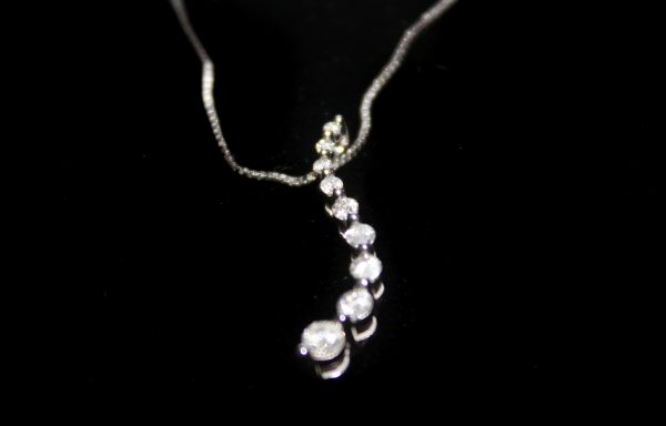 Custom Diamond & Silver Necklace