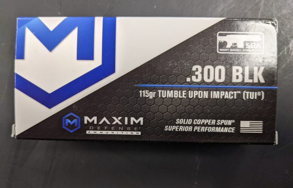 Maxim .300 BLK 115GR TUI