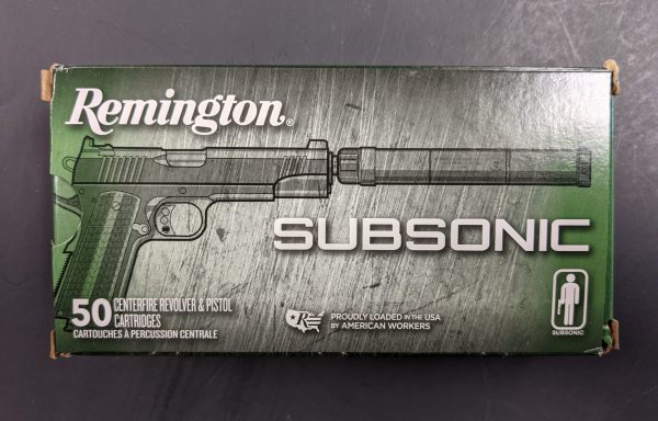 Remington Subsonic 45 Auto 230GR FNEB