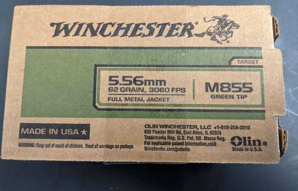 Winchester 5.56mm 62GR FMJ