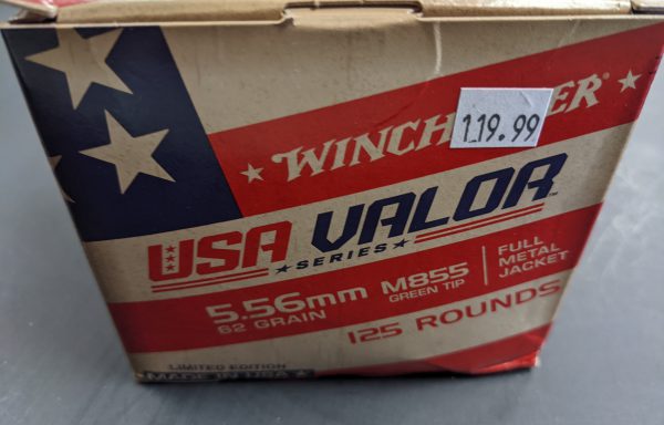 Winchester USA Valor Series 5.56MM 62GR FMJ