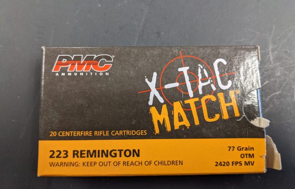 PMC X-TAC Match 223 Remington 72GR OTM